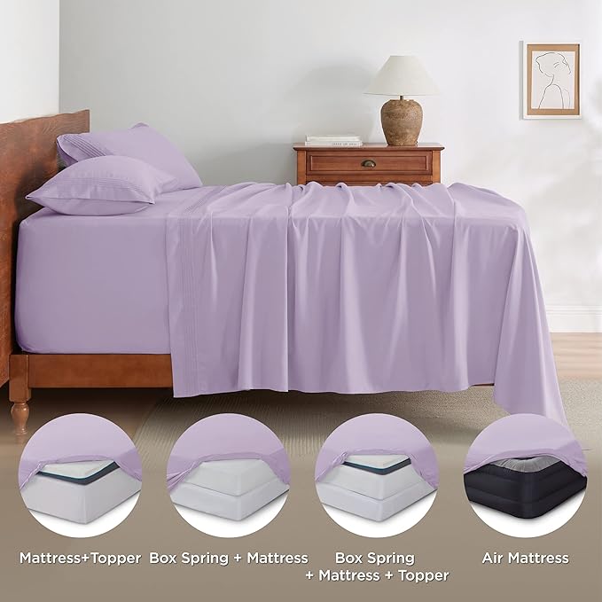 Bedsure Deep Pocket Twin Sheets Set - Image 7