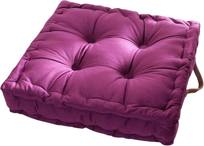 vctops Square Solid Color Velvet Seat Cushion by vctops