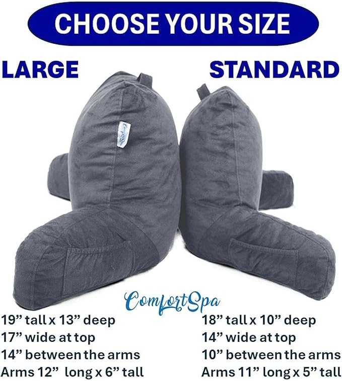 ComfortSpa Reading Pillow for Kids Teens Adult, Back Rest Pillow - Image 4