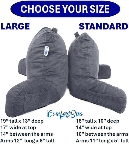 ComfortSpa Reading Pillow for Bed Adult Size, Back Rest Pillow - Image 5