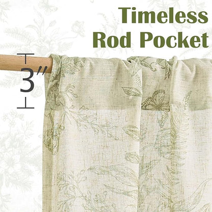 jinchan Half Window Curtains Small Drapes - Image 9