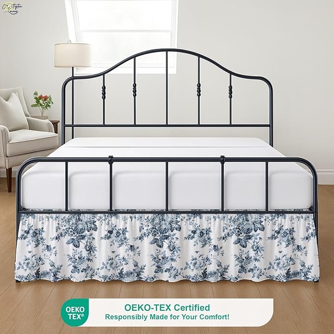 Cottington Lane Ruffled Bed Skirt Queen Size - Image 2