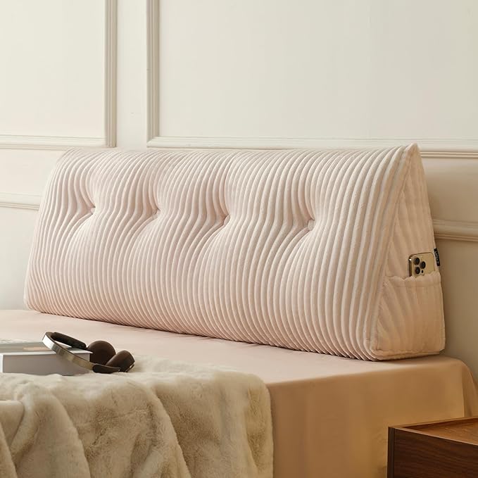 Z-hom Full Headboard Pillow, Triangular Wedge Reading Pillow by Z-HOM