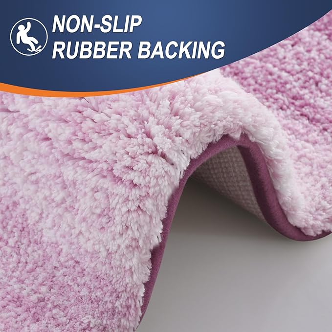 OLANLY Luxury Toilet Rugs U-Shaped 24x20, Extra Soft and Absorbent Microfiber - Image 5