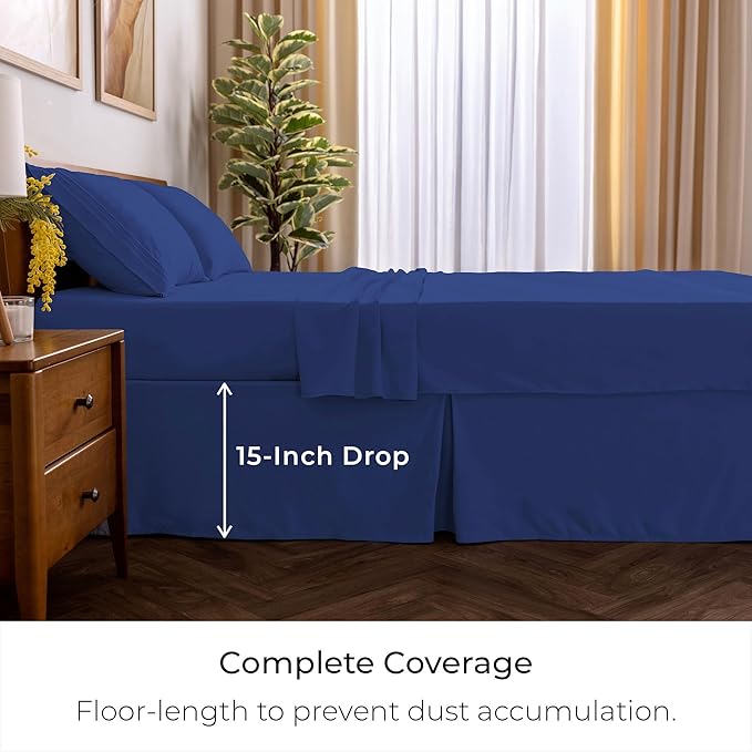 Mellanni Bed Skirt Queen Size - Image 2