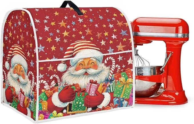 Christmas Stand Mixer Cover Dust Cover Santa Claus Red Stand Mixer Covers - Image 5