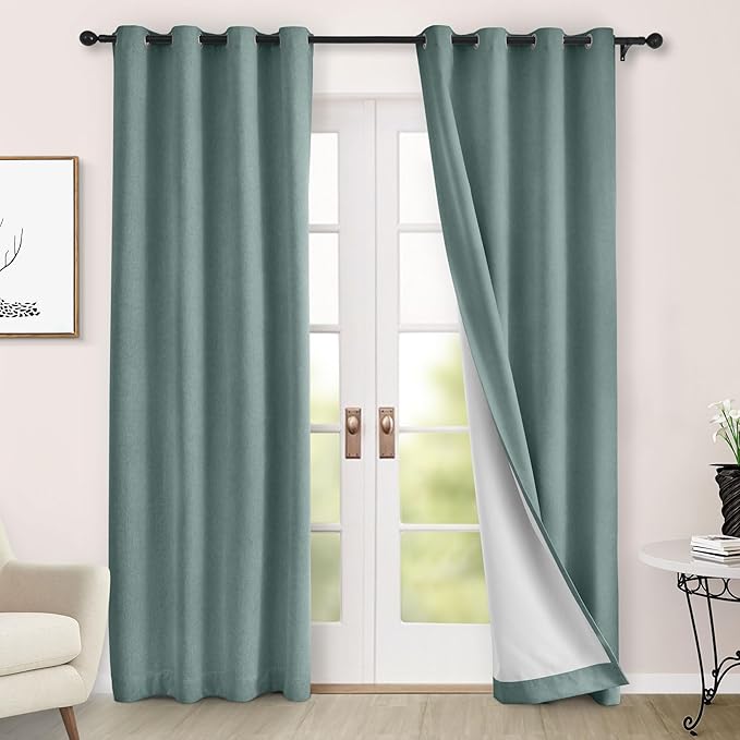 Macochico 100% Blackout Chenille Curtains by Macochico