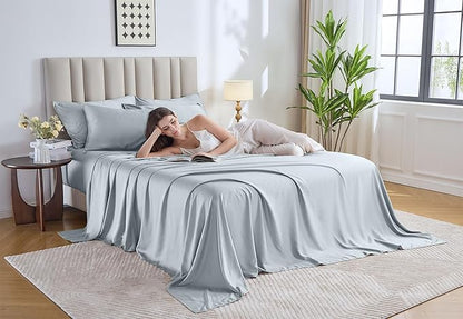 Pure Bamboo Split King Sheets, Genuine 100% Organic Viscose Derived from Bamboo - Image 2