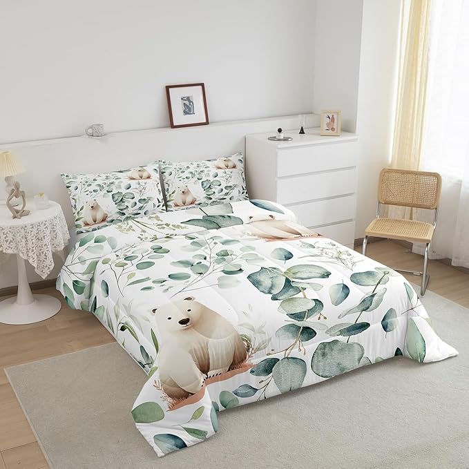 Erosebridal Boys Cartoon Animal Queen Comforter Set - Image 3