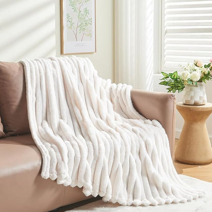 NEWCOSPLAY Super Soft Throw Blanket Ivory Premium Silky Flannel Fleece 3D - Image 8