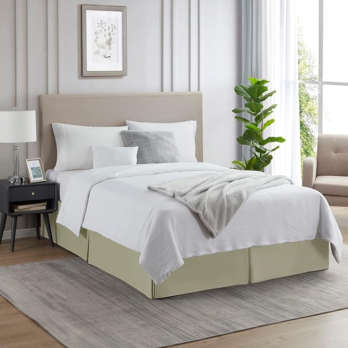 Nestl Green Full XL Bed Skirt - Image 4