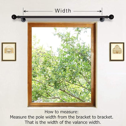 ELKCA Golden Jacquard Swag Waterfall Valance - Image 8