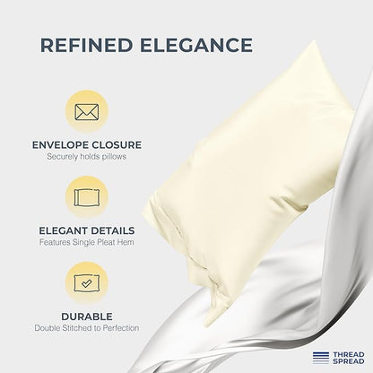 THREAD SPREAD 100% Egyptian Cotton Sheets Queen Size - Image 4