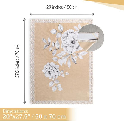 Maison d' Hermine Kitchen Towels Set of 3 100% Cotton 20" x 27.5" Reusable - Image 4