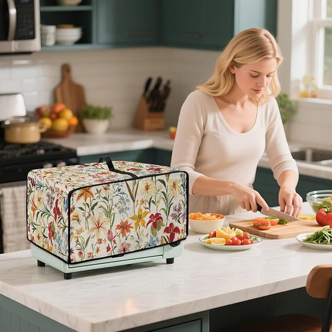 Toaster Oven Cover with Pockets, Washable Smart Oven Dust Cover Protective - Image 7
