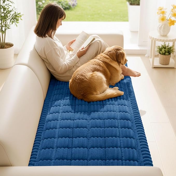 Smiry Couch Cover for Dogs Washable, Non Slip Fuzzy Pet Couch Covers for 3 - Image 2
