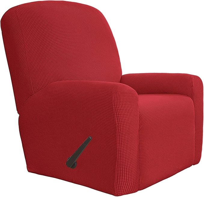 Easy-Going 4 Pieces Oversized Recliner Stretch Sofa Slipcover Sofa Cover by Easy-Going
