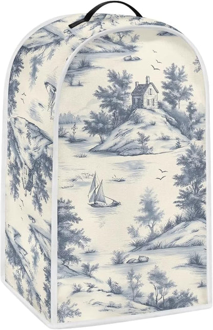 Talayituse Toile De Jouy House Print Blender Dust Cover, Fingerprint Protection - Image 2