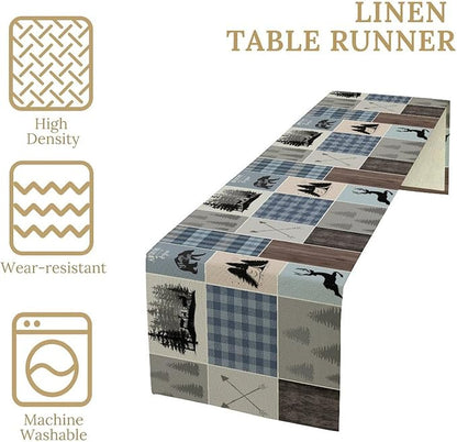 Rustic Bear Deer Table Runner - Image 6