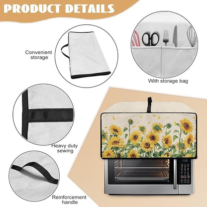 Convection Oven Cover with Storage Pockets, Dust-Proof Small Appliance Protector - Image 5