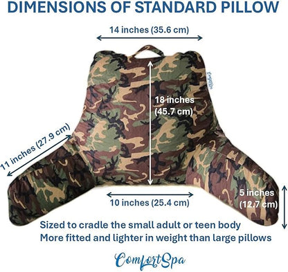 ComfortSpa Reading Pillow for Kids Teens Adult, Back Rest Pillow - Image 4