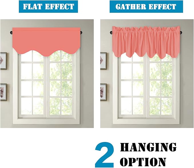 H.VERSAILTEX 4 Panels Christmas Blackout Curtain Valances - Image 5