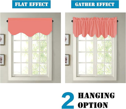 H.VERSAILTEX 4 Panels Christmas Blackout Curtain Valances - Image 5