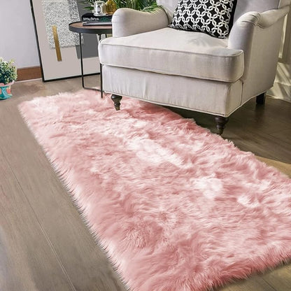 Latepis Washable Runner 2x8 Pink Rug by Latepis
