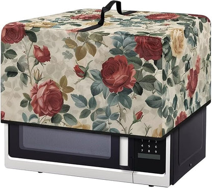 Microwave Oven Dust Cover, Rose Design Washable Protective Dust Cover by Unknown