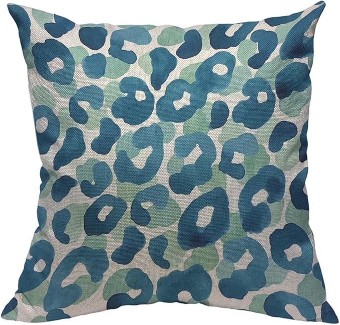 TKS MITLAN Leopard Skin Decorative Pillow Covers Animal Background Watercolor by TKS+MITLAN