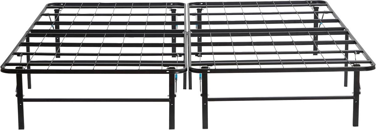 nestl foldable full size platform bed frame, metal, main product view