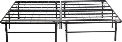 nestl foldable full size platform bed frame, metal, main product view