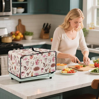 Toaster Oven Dust Cover Dustproof Stylish Convection Microwave Ovens Cover - Image 7