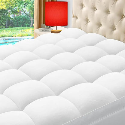 ELEMUSE King Cooling Bamboo Viscose Mattress Topper by ELEMUSE