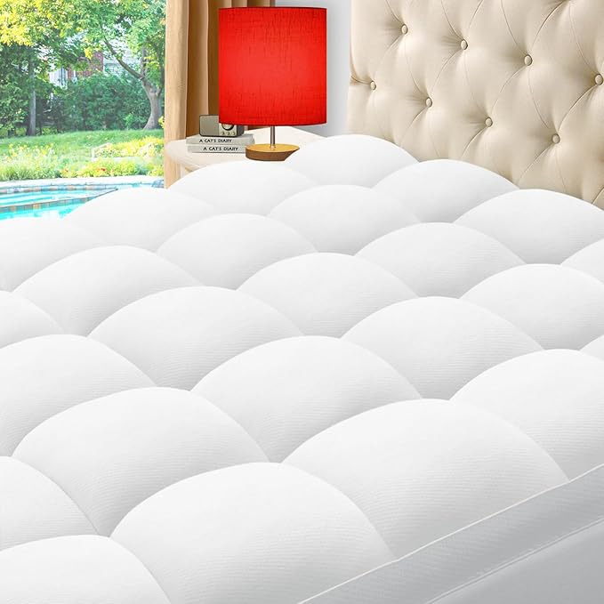 ELEMUSE Queen Cooling Bamboo Viscose Mattress Topper by ELEMUSE