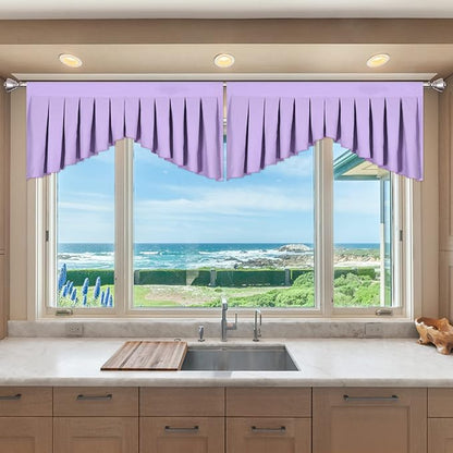Lavender Curtain Valances for Living Room by OYRING