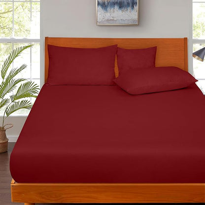 ROYALE LINENS 300 Thread Count 100% Long Staple Combed Cotton Fitted Sheet Full - Image 8
