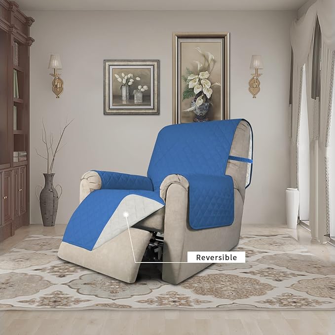 Easy-Going Recliner Chair Slipcover Reversible Sofa Cover Water Resistant Couch - Image 2