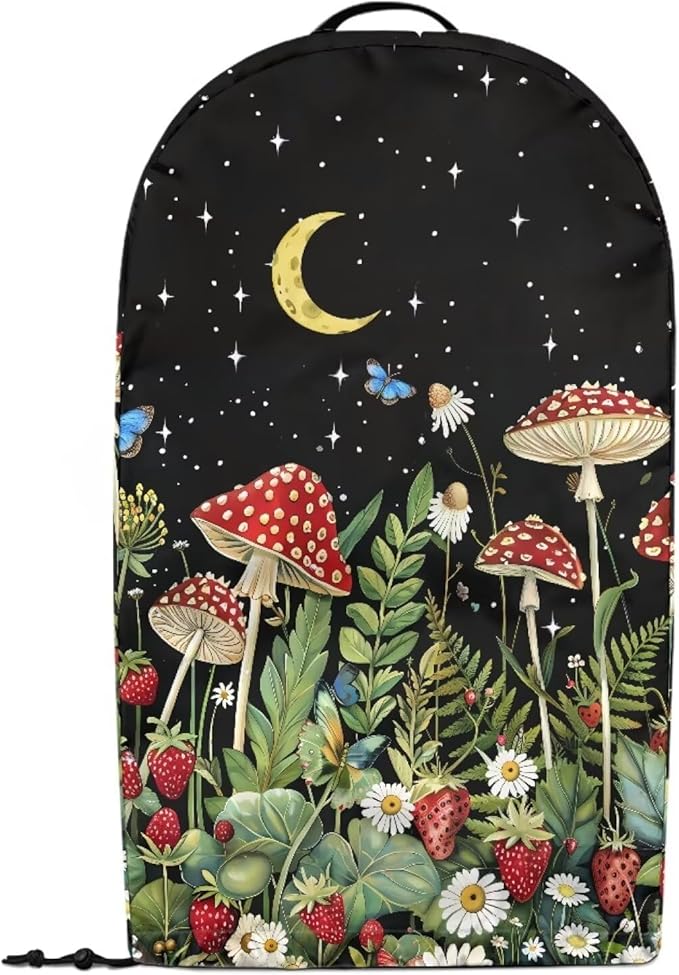 Mushroom Leaf Print Drawstring Blender Dust Cover - Image 2