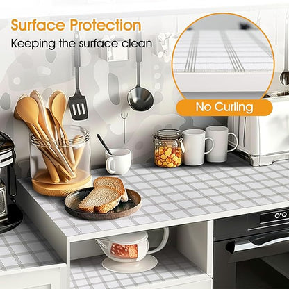 Shelf and Drawer Liner for Kitchen Cabinets Non-Adhesive, Strong Grip Non-Slip - Image 3