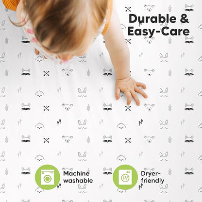 2-Pack Mini Crib Sheets Fitted - Image 7