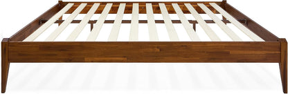 bme dinkee 15" wood full bedframe, no headboard, side view