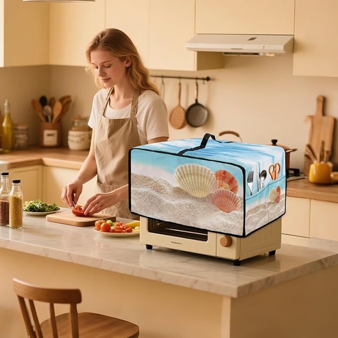 Toaster Oven Dust Cover Protective Microwave Oven Cover - Image 3
