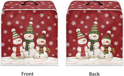 Christmas Coffee Maker Cover, Cute Snowman Coffee Dust Cover, Xmas Mixer - Image 2