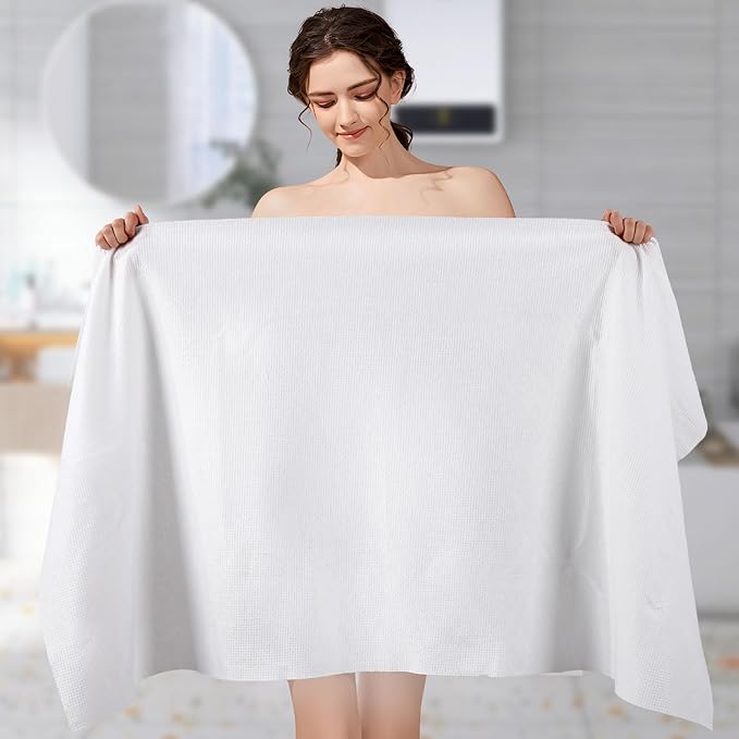3 Pack Disposable Bath Towel 56'' x 27.5'' Disposable Body Towels - Image 8
