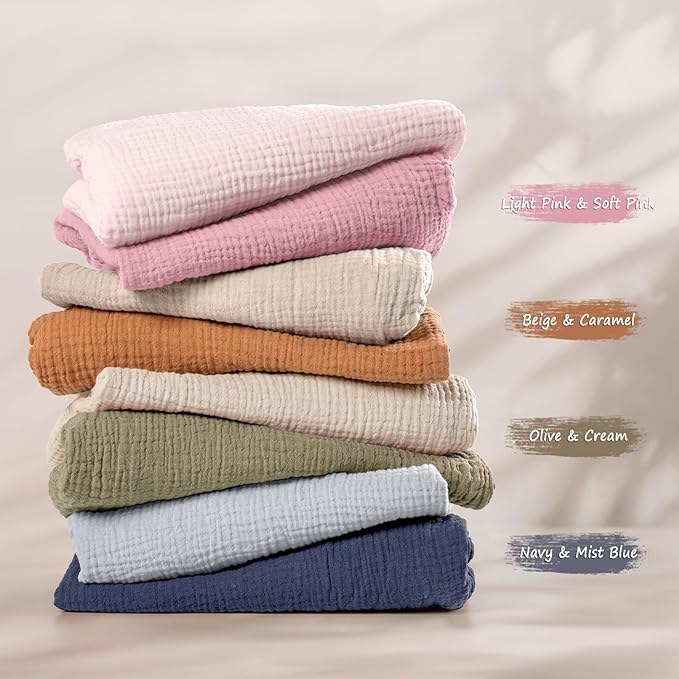 lulumoon Baby Muslin Bassinet Sheets: Cotton Bassinet Sheets Neutral - Image 4