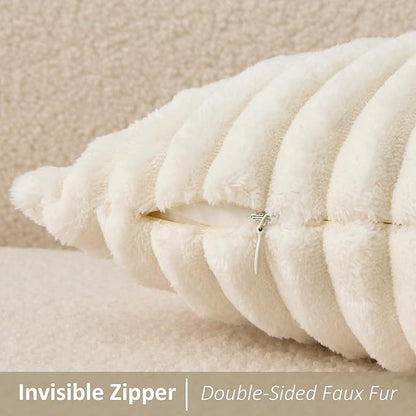 Kevin Textile Soft Plush 14x20 Inch Lumbar Pillow Cover 1 Pack, Luxury Fluffy - Image 3