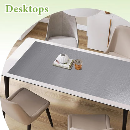 Shelf Liners for Kitchen Cabinets 17in x 20FT Non Adhesive Drawer Liner Grey - Image 7