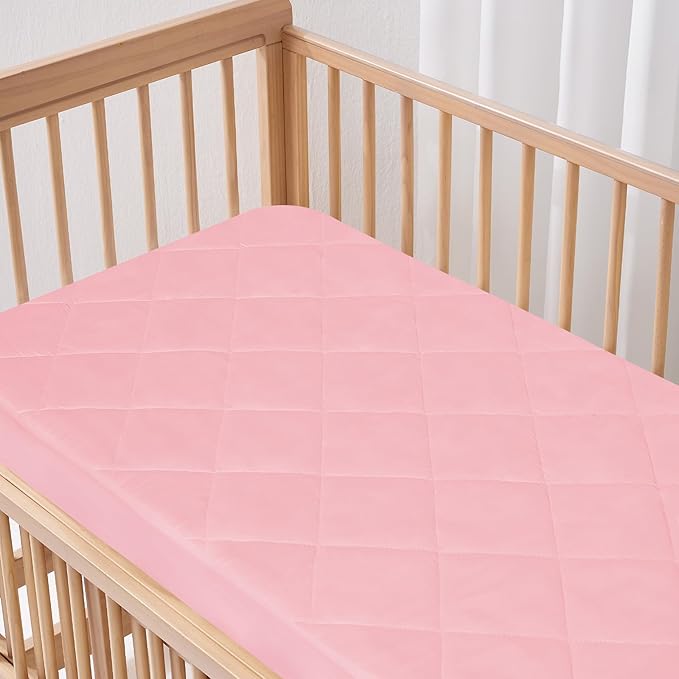Mini Crib Mattress Protector Sheets Fitted Waterproof Mini Crib Mattress - Image 5