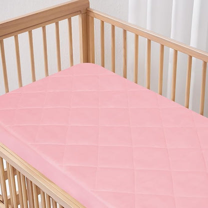 Mini Crib Mattress Protector Sheets Fitted Waterproof Mini Crib Mattress - Image 5